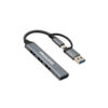 Philco HUB Slim USB-C 4 en 1 USB 3.0 4 puertos