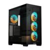 Gigabyte Gabinete C500 PANORAMIC STEALTH Negro 4 ARGB Fans