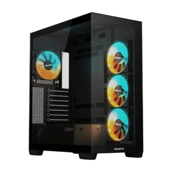 Gigabyte Gabinete C500 PANORAMIC STEALTH Negro 4 ARGB Fans