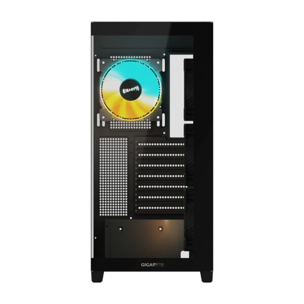 Gigabyte Gabinete C500 PANORAMIC STEALTH Negro 4 ARGB Fans - Imagen 2