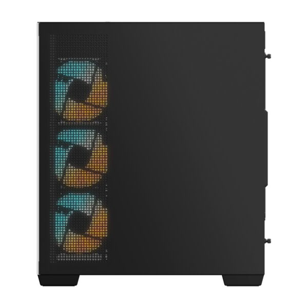 Gigabyte Gabinete C500 PANORAMIC STEALTH Negro 4 ARGB Fans - Imagen 4