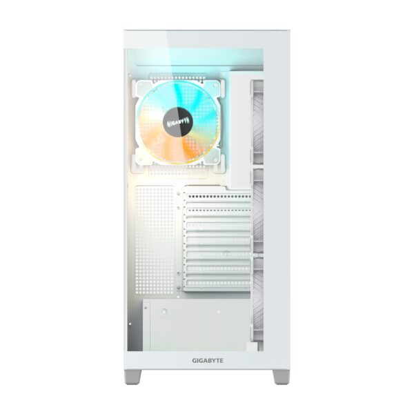 Gigabyte Gabinete C500 PANORAMIC STEALTH ICE Blanco 4 ARGB Fans - Imagen 2