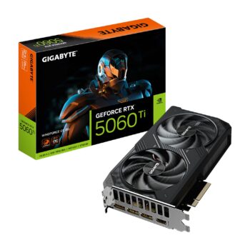 Gigabyte Tarjeta de Video GPU NVIDIA GeForce RTX 5060 Ti WINDFORCE OC 8G