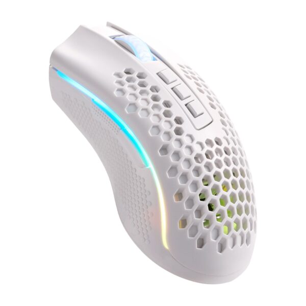 Redragon Mouse Gamer Storm PRO RGB Wireless Y Cable WHITE M808W-KS - Imagen 4