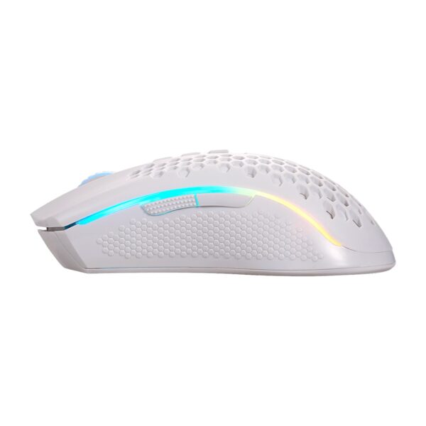 Redragon Mouse Gamer Storm PRO RGB Wireless Y Cable WHITE M808W-KS - Imagen 5