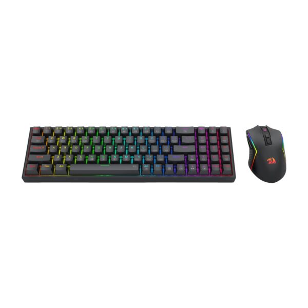 Redragon KIT Combo Teclado y Mouse S136 Wireless 3 Modos de Conexión BT/Wireless/Cable - Imagen 2