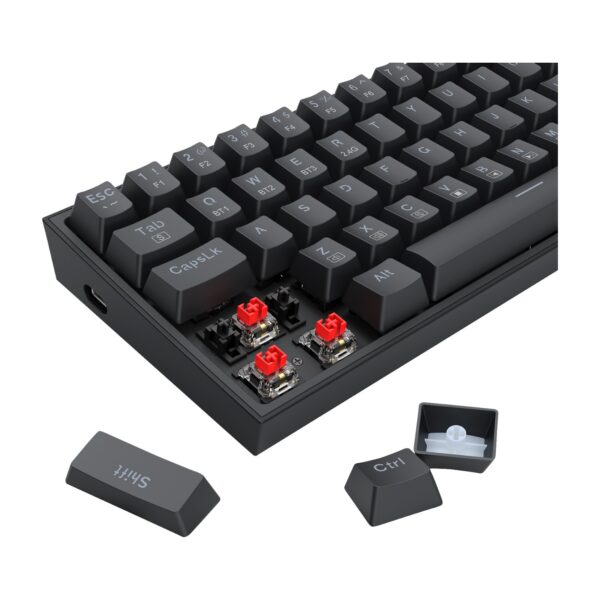Redragon KIT Combo Teclado y Mouse S136 Wireless 3 Modos de Conexión BT/Wireless/Cable - Imagen 4