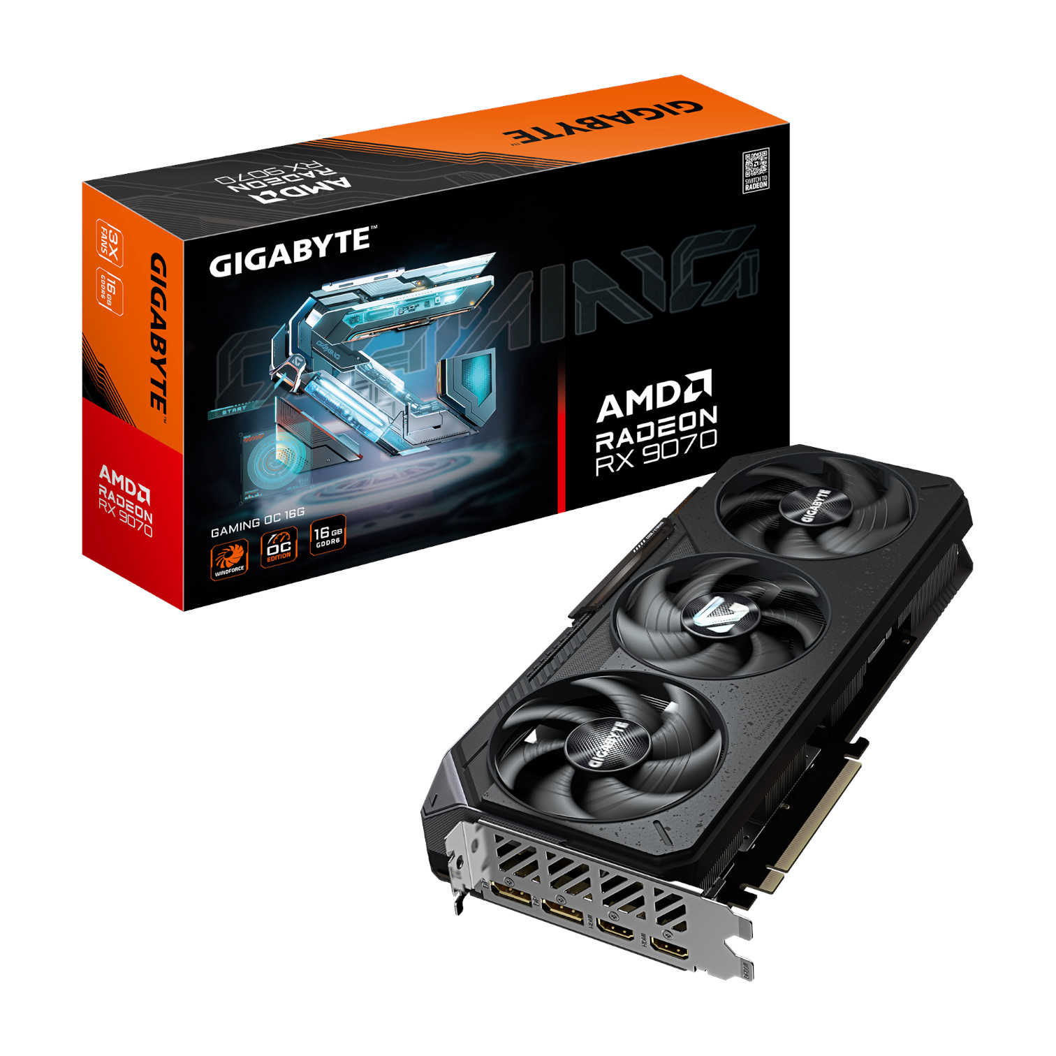 Gigabyte Tarjeta de Video GPU AMD Radeon RX 9070 GAMING OC 16G