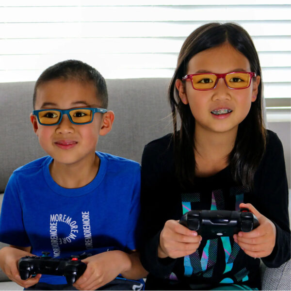 Gunnar Lentes Gamer Cruz KIDS Pink Amber Large Natural (8 a 12 años) - Imagen 4