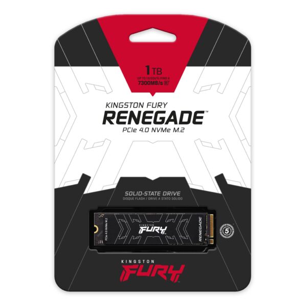 Kingston FURY RENEGADE Unidad de Estado Sólido SSD 1TB NV3 PCIe 4.0 NVMe M.2 7300MB/s - Imagen 3