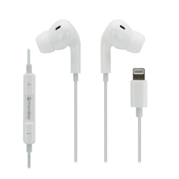 MONSTER Audífonos Manos Libres con cable Lightning Blanco L21WT