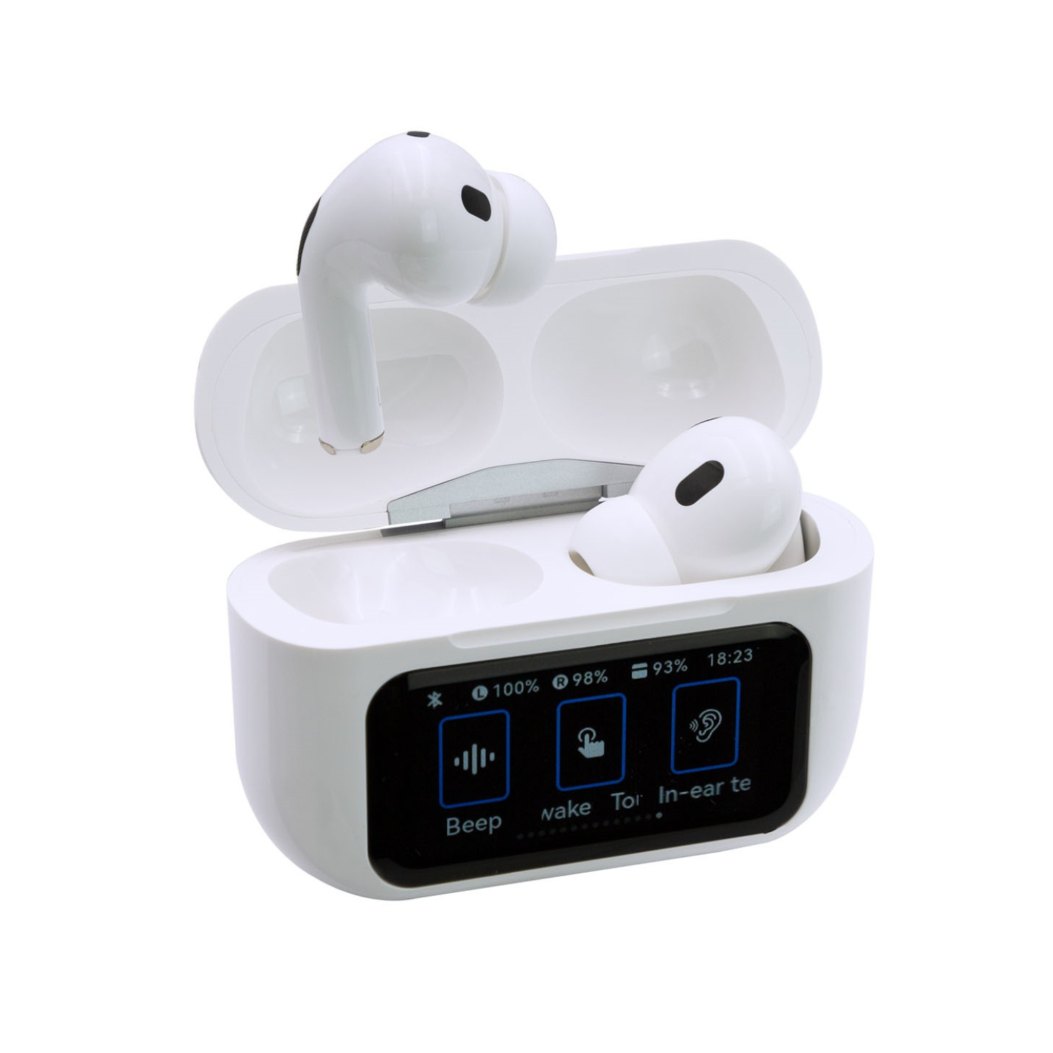 Monster Audífonos True Wireless Earbuds TW16W Blanco Bluetooth iPhone/Android/PC USB-C