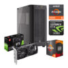 PC GAMER AMD RYZEN 5 5500 NVIDIA GEFORCE RTX 3050 16GB RAM DDR4 3200 500GB M2 SSD 550W W10PRO