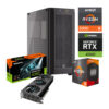PC GAMER AMD RYZEN 5 5500 CORSAIR 480T NVIDIA GEFORCE RTX 4060 16GB RAM DDR4 500GB M2 NVME 550W PSU W10 PRO