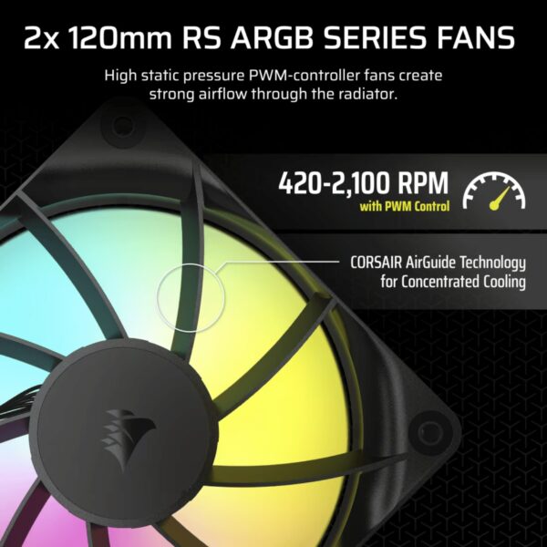 Corsair Water Cooling NAUTILUS 240 RS ARGB Liquid CPU Cooler Black - Imagen 4
