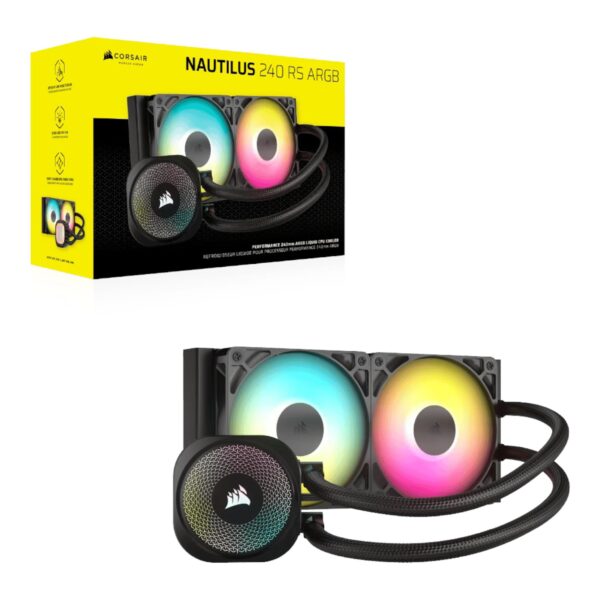Corsair Water Cooling NAUTILUS 240 RS ARGB Liquid CPU Cooler Black - Imagen 18