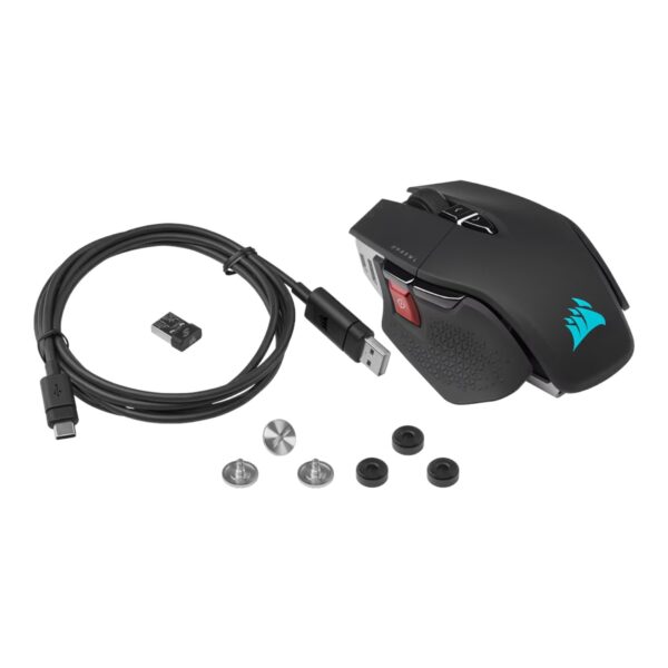 Corsair Mouse Gamer M65 RGB ULTRA WIRELESS Tunable FPS  26000 DPI 120Hrs 3 Modes Wireless/BT/USB - Imagen 5