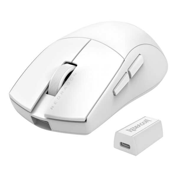 Redragon Mouse Gamer K1NG PRO 26000 DPI M916W-PRO-4K Wireless/Bluetooth/USB 3 modos 4K WHITE - Imagen 10