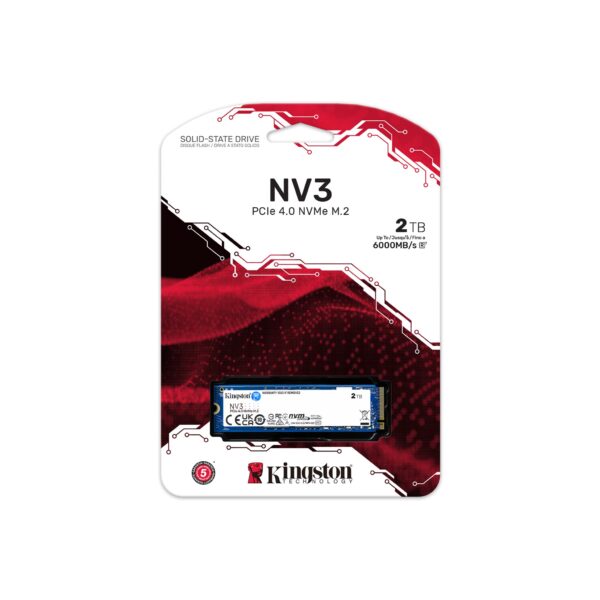Kingston Unidad de Estado Sólido SSD 2TB NV3 PCIe 4.0 NVMe M.2 6000MB/s - Imagen 3