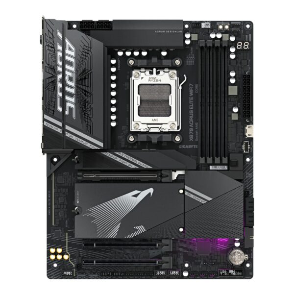 AORUS Placa Madre X870 ELITE WIFI 7 Bluetooth PCIE 5.0 2.5GbE LAN ATX RYZEN Series AM5 - Imagen 2