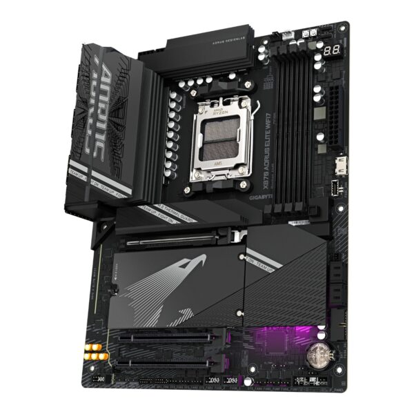 AORUS Placa Madre X870 ELITE WIFI 7 Bluetooth PCIE 5.0 2.5GbE LAN ATX RYZEN Series AM5 - Imagen 5