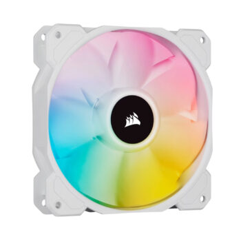 Corsair Ventilador iCUE SP120 RGB ELITE Performance 120mm White PWM Fan Single Pack