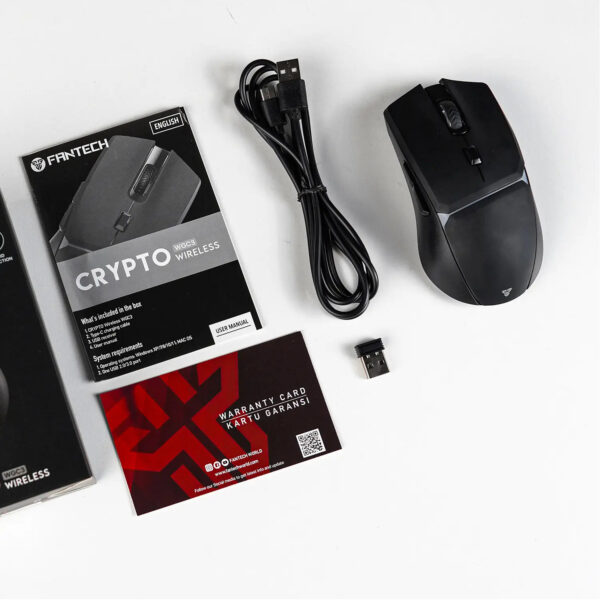 Fantech Mouse Gamer WGC3 CRYPTO Wireless Black 10000 DPI 6 Botones Dual Mode - Imagen 5