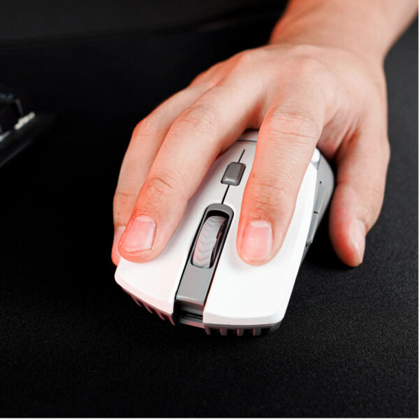 Fantech Mouse Gamer WGC3 CRYPTO Wireless White 10000 DPI 6 Botones Dual Mode - Imagen 6