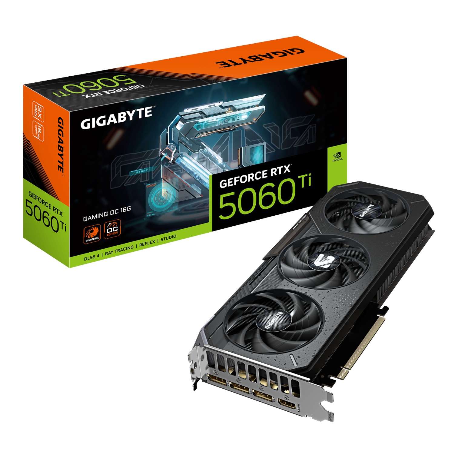 Gigabyte Tarjeta de Video GPU NVIDIA GeForce RTX 5060 Ti GAMING OC 16G