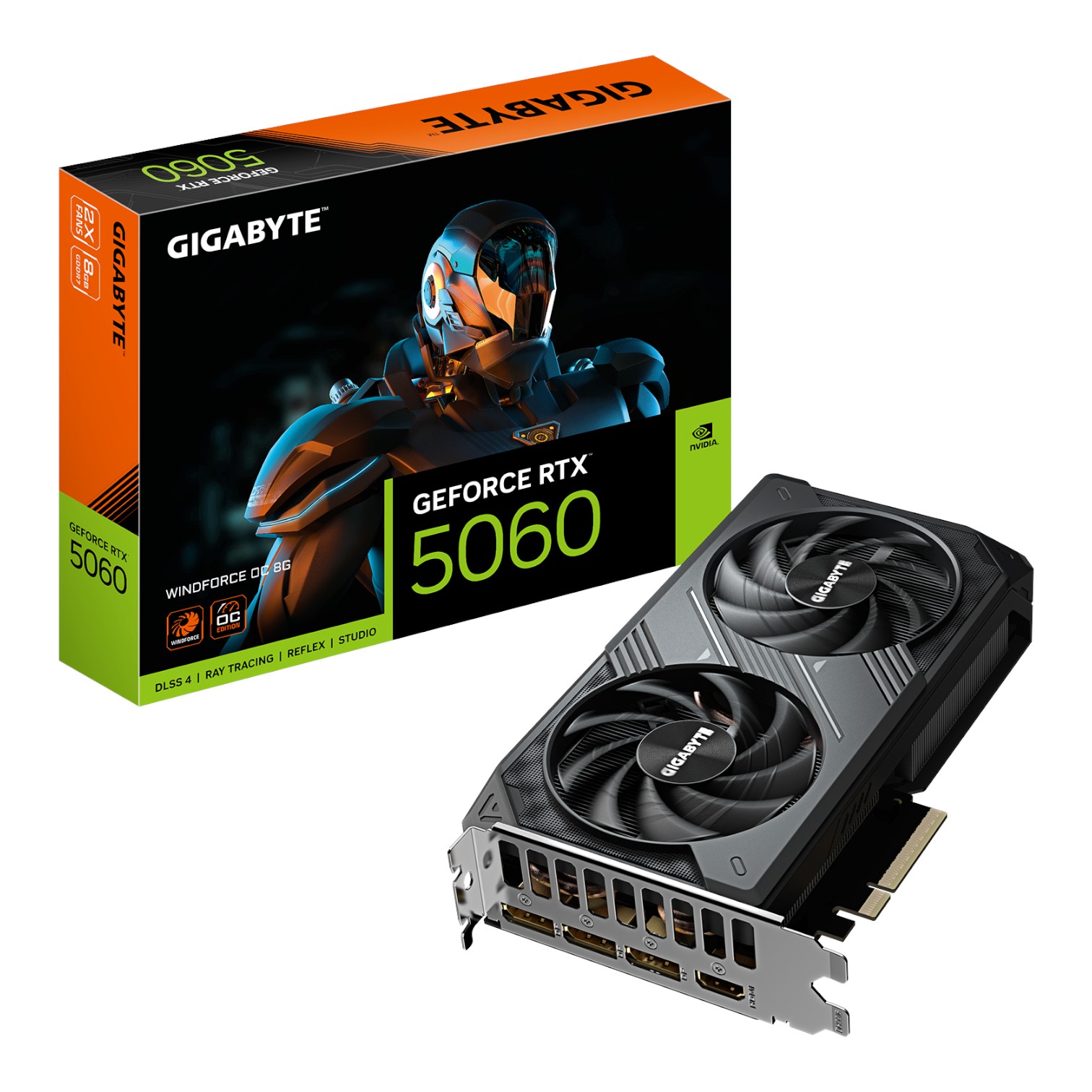 Gigabyte Tarjeta de Video GPU NVIDIA GEFORCE RTX 5060 WINDFORCE OC 8G