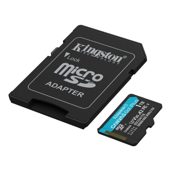 Kingston Tarjeta de Memoria Micro SD Card  1TB CANVAS GO! PLUS 200MB/s - Imagen 2