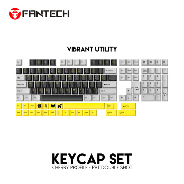 Fantech KeyCaps ACK01 VIBE Vibrant Utility PBT Dual-Shot Cherry Profile