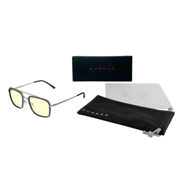 Gunnar Lentes Gamer Barron - Silver Amber Tony Stark Industries Design - Imagen 7
