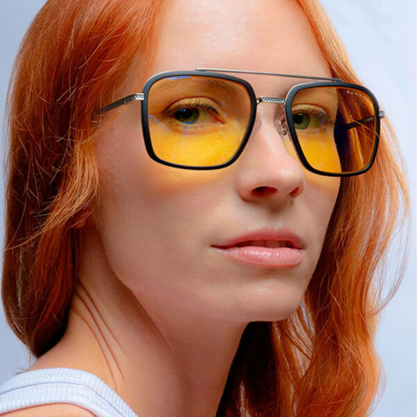 Gunnar Lentes Gamer Barron - Silver Clear Tony Stark Industries Design - Imagen 9