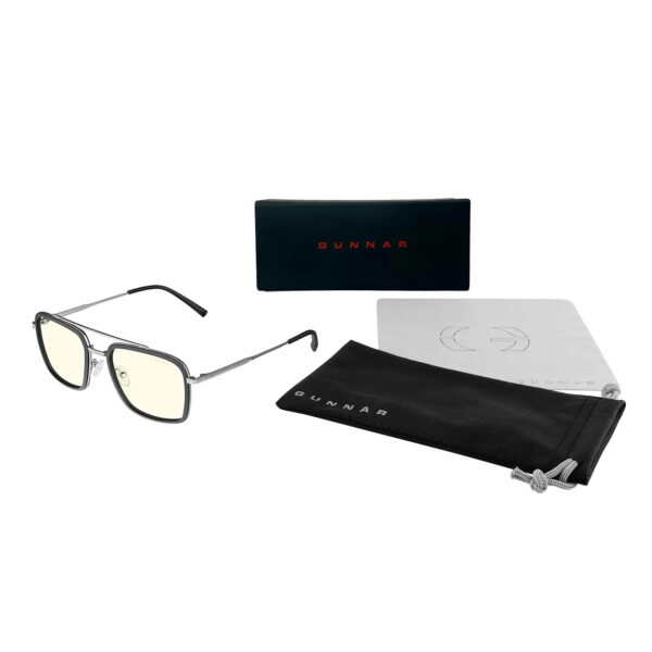 Gunnar Lentes Gamer Barron - Silver Clear Tony Stark Industries Design - Imagen 3