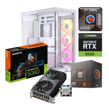 PC GAMER AMD RYZEN 5 8400F GPU RTX 5060 32GB RAM DDR5 1TB SSD M2 650W W10 PRO