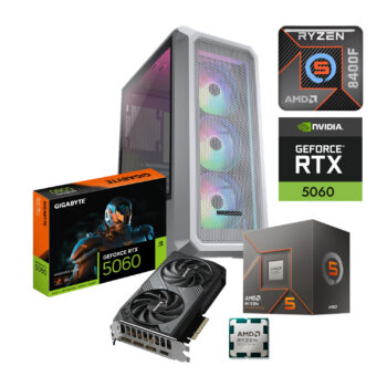 PC GAMER AMD RYZEN 5 8400F GPU RTX 5060 32GB RAM DDR5 1TB SSD M2 650W W10 PRO