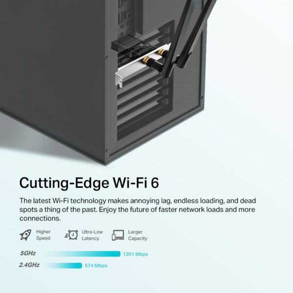 TP-LINK Adaptador PCI-e AX1800 Wi-Fi 6 Bluetooth 5.2 Archer TX20E - Imagen 3