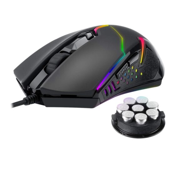 Redragon Mouse Gamer CENTROPHORUS2 M601-RGB Wired/Con Cable 7200 DPI Black - Imagen 3
