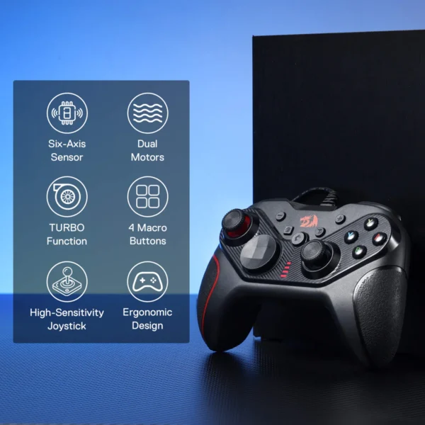 Redragon Control Gamepad RIFT G710 PC/Switch/PS3 Consolas - Imagen 5