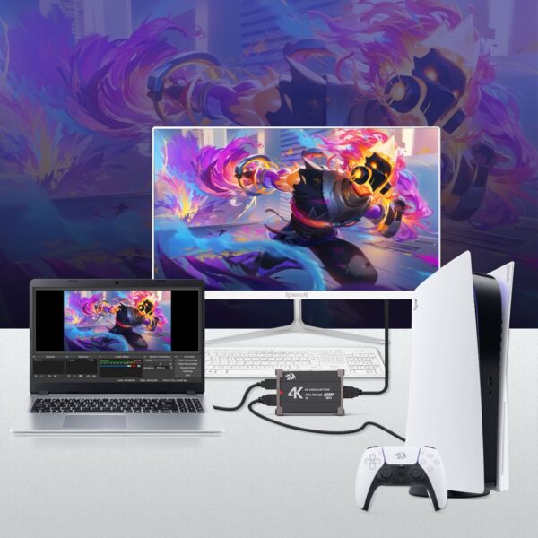 Redragon Capturadora de Video FLASH VC-321 4K HD 1080P@60Hz - Imagen 10
