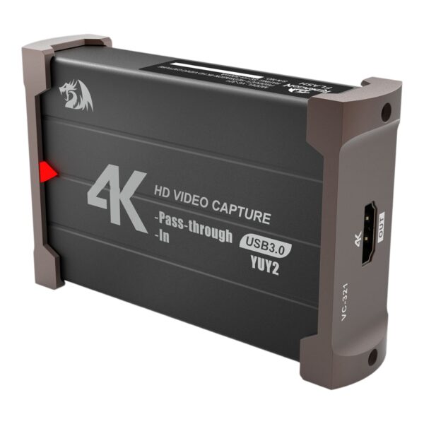Redragon Capturadora de Video FLASH VC-321 4K HD 1080P@60Hz - Imagen 7
