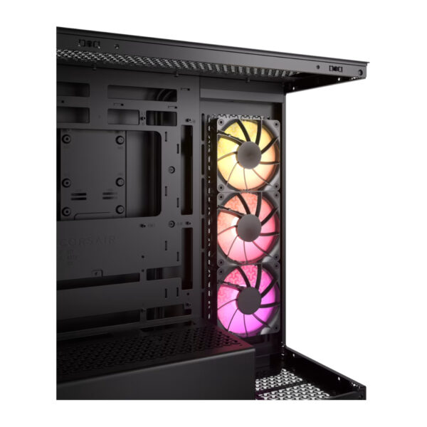 Corsair Gabinete PC Case Chasis 3500X ARGB Mid Tower Negro Vista Envolvente - Imagen 6