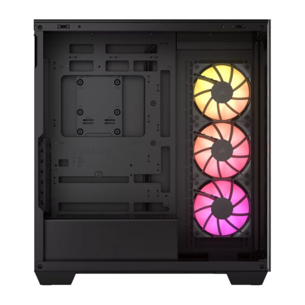 Corsair Gabinete PC Case Chasis 3500X ARGB Mid Tower Negro Vista Envolvente - Imagen 5