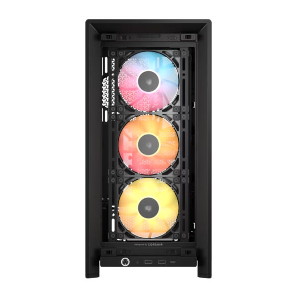 Corsair Gabinete PC Case Chasis FRAME 4000D RS ARGB Negro Mid Tower Modular - Imagen 2