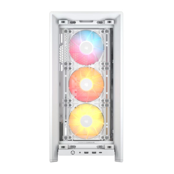 Corsair Gabinete PC Case Chasis FRAME 4000D RS ARGB Blanco Mid Tower Modular - Imagen 2