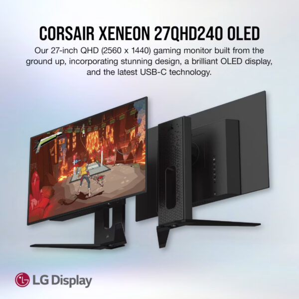 Corsair Monitor Gamer XENEON 27QHD240 OLED 27 pulg 2.560 × 1.440 240Hz 0.03ms HDR - Imagen 9