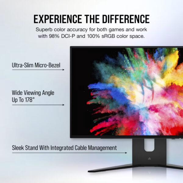Corsair Monitor Gamer XENEON 27QHD240 OLED 27 pulg 2.560 × 1.440 240Hz 0.03ms HDR - Imagen 13