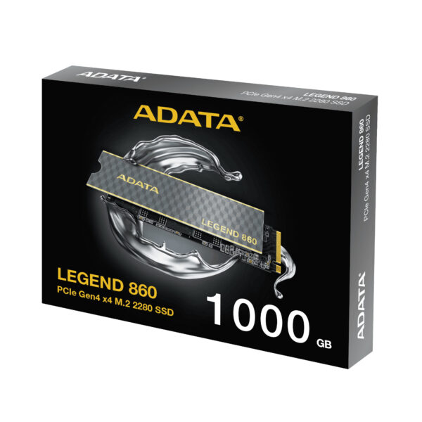 ADATA Unidad de estado sólido LEGEND 860 M2 NVME GEN4 x 4 M.2 2280 1000GB 6000Mbps/5000 - Imagen 2