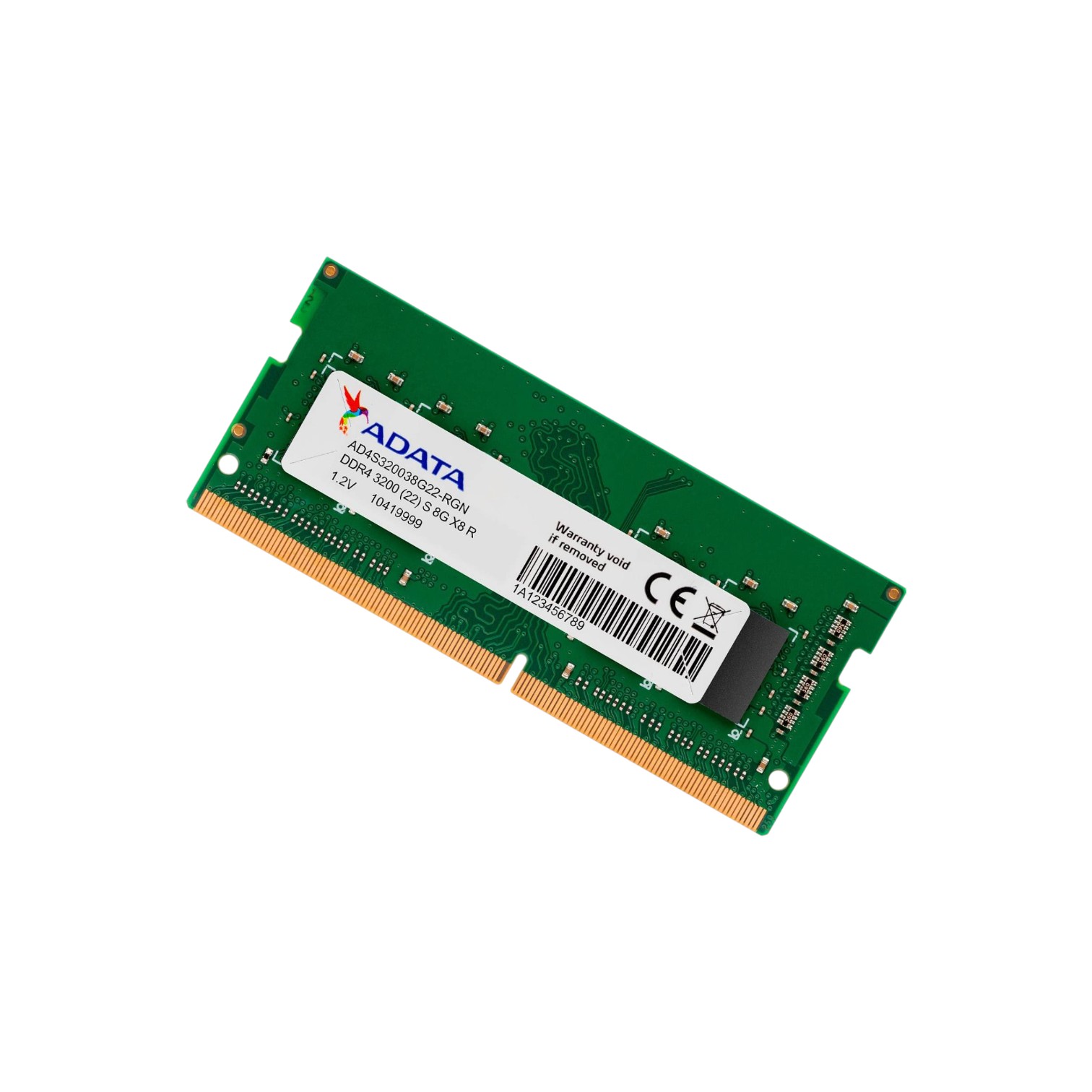 Componentes ADATA Memoria RAM SODIMM 8GB 3200 DDR4 Laptop/Notebook AD4S32008G22-SGN ETCHILE ADATA Memoria RAM SODIMM 8GB 3200 DDR4 Laptop/Notebook AD4S32008G22-SGN - Imagen 3